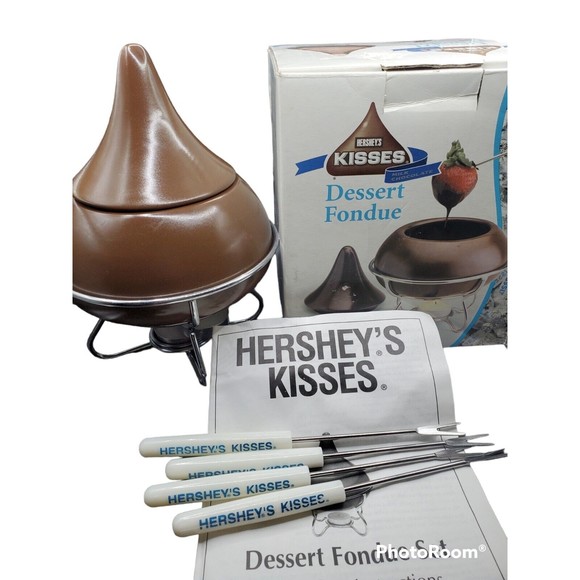 Kitchen Hersheys Kisses Red Candy Chocolate Dessert Fondue Set